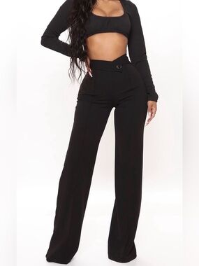 Wide-Leg Pants - black ✨BUNDLE AVAILABLE✨